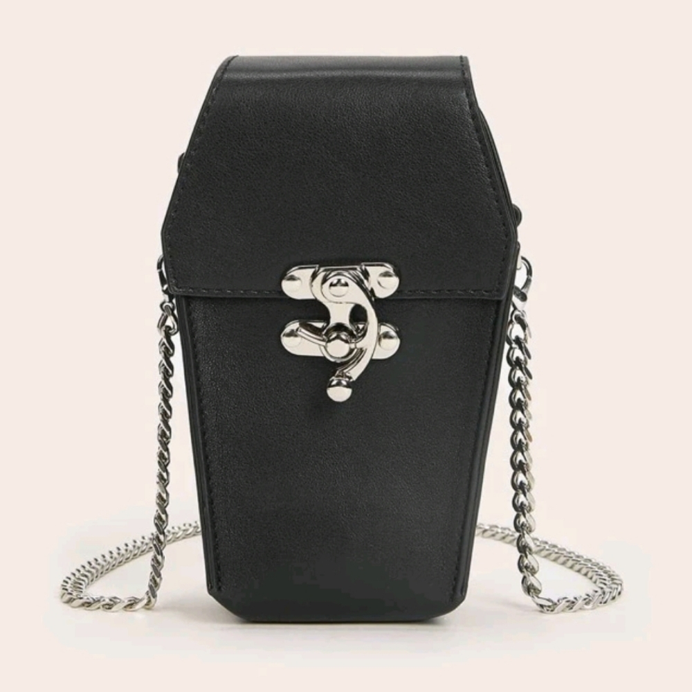GONE SOON Coffin Crossbody Purse Bag - Picture 6 of 8